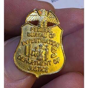 FBI Department of Justice Lapel Pin